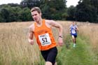 Dan Jenkin (Durham City) leads the first leg of the 4 x 1.8 mile relay at the Sunderland Open Cross Country.